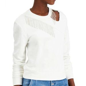 NWT INC International Concepts Embellished Cutout Top XS